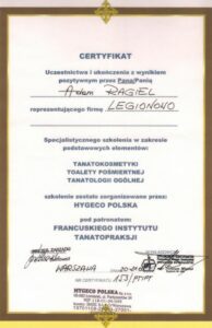 Kosmetyka pośmiertna Adam Ragiel